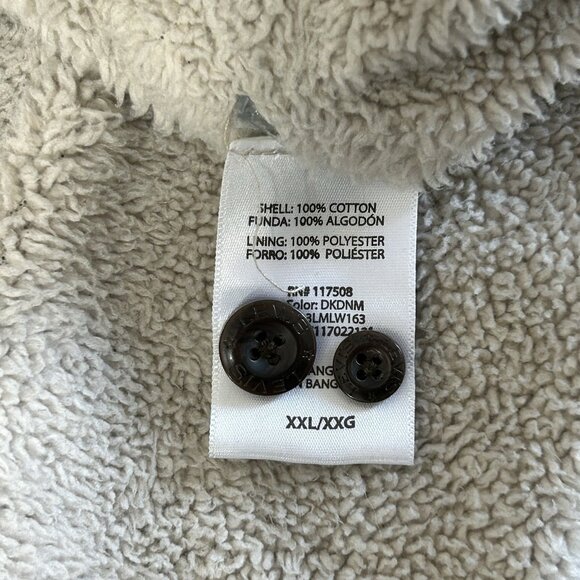 Vintage Levis Jacket Men's XXL Blue Denim Sherpa Lined Shirt Shacket Y2K - Picture 10 of 13